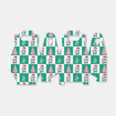 Ballotins Cute Penguin Père Noël Joyeuse fête de Noël (Déplié)