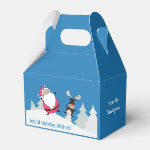 Ballotins Cute Père Noël & Reindeer ballotin de texte person