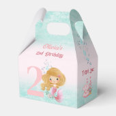 Ballotins Cute Petite Sirène Cheveux blond Anniversaire rose (Verso)