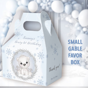 Ballotins Cute Polar Bear Boy Winter Blue 1er Anniversaire