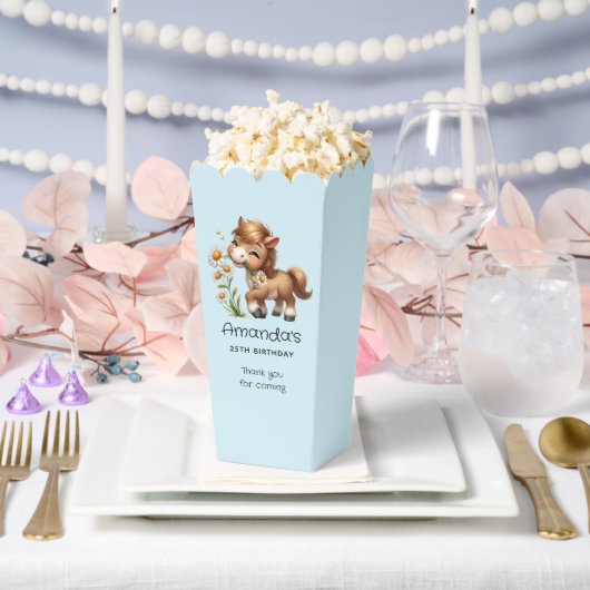 Ballotins Cute Pony Manger Daisées Anniversaire Merci (Mariage)