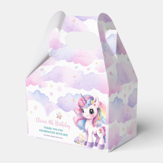 Ballotins Cute Rainbow Unicorn Magique Anniversaire (Verso)