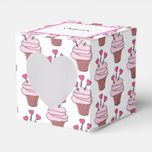 Ballotins Cute Rose & Blanc Cupcakes Coeur 2