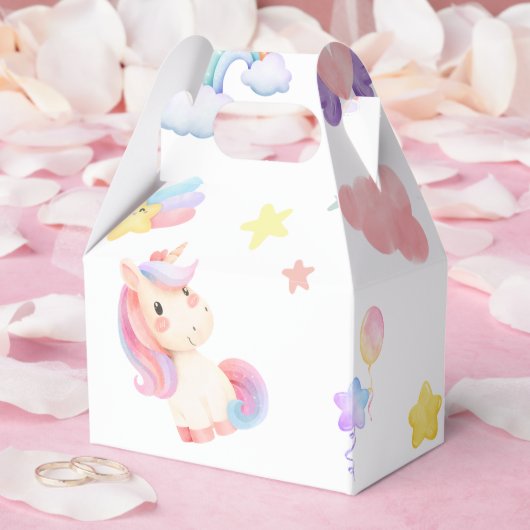 Ballotins Cute rose douce licorne arc-en-ciel Motif (Mariage)