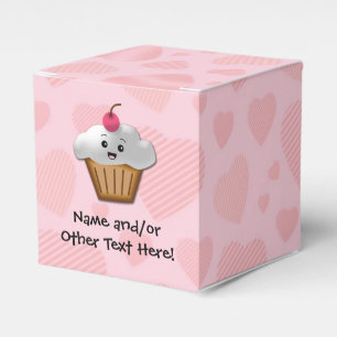 Ballotins Cute Rose Kawaii Joyeux Visage Filles Cupcake