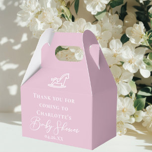 Ballotins Cute Rose Rocse Cheval Baby shower personnalisé