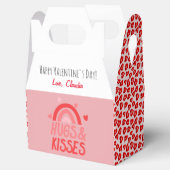 Ballotins Cute Rose & Rouge Coeurs léopard Arc-en-ciel Valen (Ouvert)