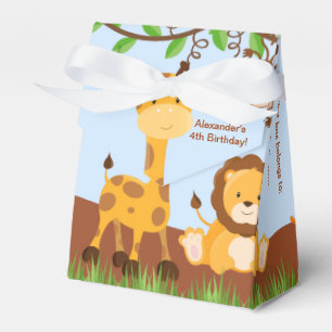 Ballotins Cute Safari Jungle Animal Boy Tent Ballotin