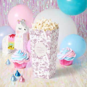 Ballotins Cute Safari Toile de Jouy   Baby shower rose préfé