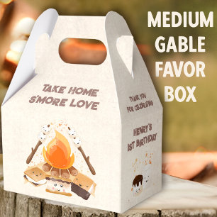 Ballotins Cute S'more Campfire 1er Anniversaire Moyen Gable