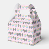 Ballotins  cute sweet rainbow hearts pastel gradient pattern (Verso)
