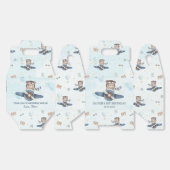 Ballotins Cute Teddy Bear Blue Plane Garçon Anniversaire Nou (Déplié)