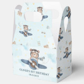 Ballotins Cute Teddy Bear Blue Plane Garçon Anniversaire Nou (Ouvrir)