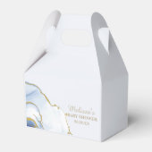 Ballotins Cute Teddy Ours Bleu Or Abstrait Merci (Arrière)