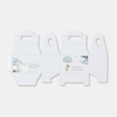 Ballotins Cute Teddy Ours Bleu Or Abstrait Merci (Déplié)