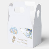 Ballotins Cute Teddy Ours Bleu Or Abstrait Merci (Ouvert)