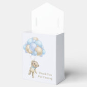 Ballotins Cute Teddy Ours Bleu Or Abstrait Merci (Ouvert)