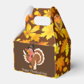 Ballotins Cute Thanksgiving Holiday turkey ajouter un messag (Arrière)