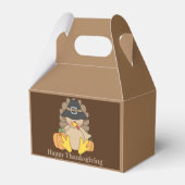 Ballotins Cute Thanksgiving Holiday turkey ajouter un messag (Arrière)