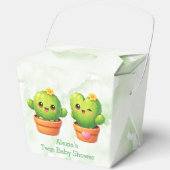 Ballotins Cute Twin Cactus Baby Shower (Recto)