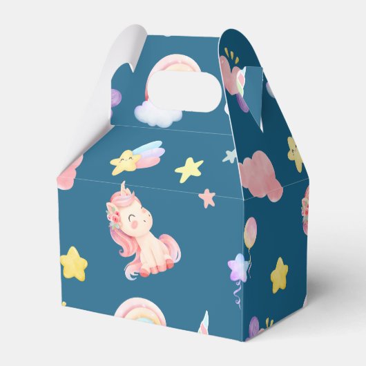 Ballotins Cute Unicorn Rainbow motif de ballon coeur étoile (Verso)