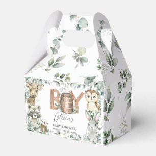 Ballotins Cute Woodland Animaux Végétation Boy Baby shower