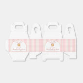 Ballotins Cutie Pie Pastel Pink Bow Gingham Fall Baby Shower (Déplié)