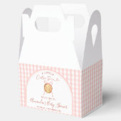 Ballotins Cutie Pie Pastel Pink Bow Gingham Fall Baby Shower (Ouvert)