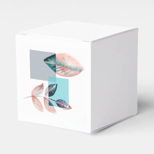 Ballotins Cyan Red Leaf (Verso)