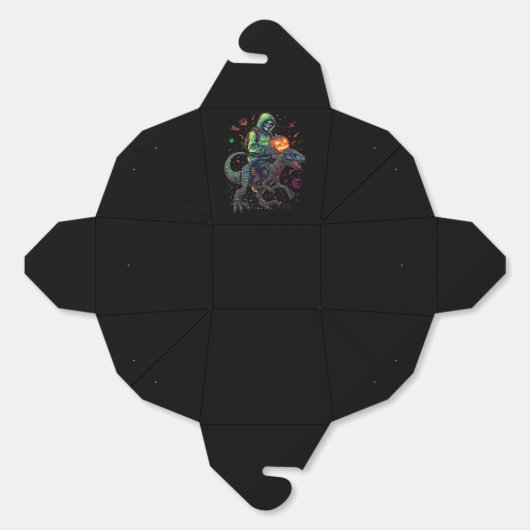 Ballotins Cyber Neon Skeleton équitation Robo Dino - Hallowe (Déplié)