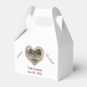 Ballotins Cygnes en forme de cœur pour mariage  (Verso)