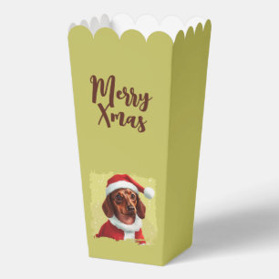 Ballotins Dachshund avec tenue du Père Noël - Noël 1