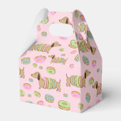 Ballotins Dachshund et Donuts Ballotin cadeau pour les parti (Arrière)