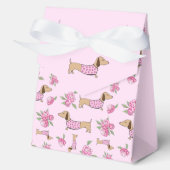 Ballotins Dachshund & Peonies Floral Mariage rose (Recto)