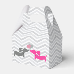 Ballotins Dachshund Wiener Chien Coeurs d'amour sur les Chev