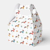 Ballotins Dachshunds dans le Motif des pulls de Noël (Arrière)