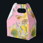 Ballotins Daffodil Fleur Peinture florale Anniversaire Boîte<br><div class="desc">Daffodil fleur Peinture Aquarelle florale boîte à gâteau d'anniversaire. Un produit glorieux fait de mes aquarelles originales.</div>