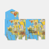 Ballotins Daffodil Fleur Peinture florale Anniversaire Boîte (Déplié)