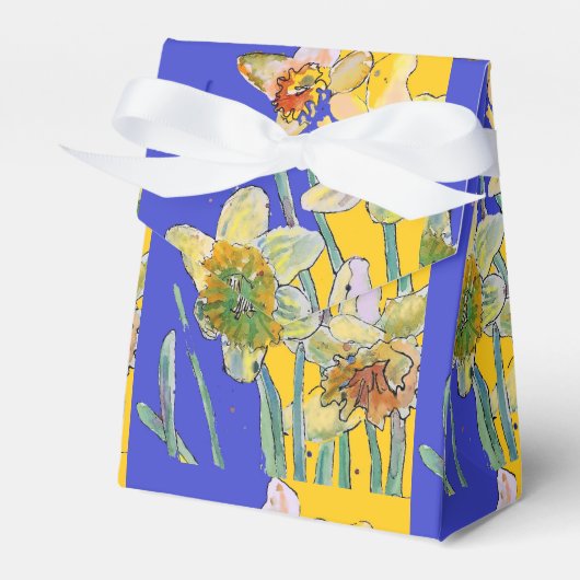 Ballotins Daffodil Fleur Peinture florale Anniversaire Marin (Verso)