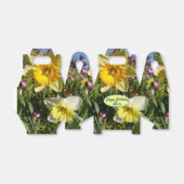 Ballotins Daffodique Jaune Floral Ballotin de gâteau d'anniv (Déplié)