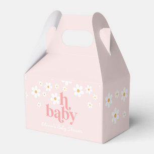 Ballotins Daisy Baby en Baby shower rose fleur