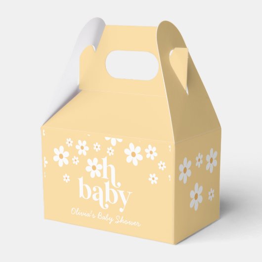 Ballotins Daisy Oh Baby Retro Baby shower Ballotin (Verso)