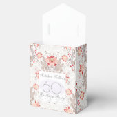 Ballotins Damask Floral 60e anniversaire Merci Ballotin (Ouvert)