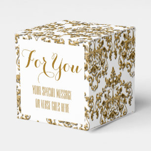 Ballotins Damask Gold mariage d'entreprise