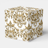 Ballotins Damask Gold mariage d'entreprise (Arrière)