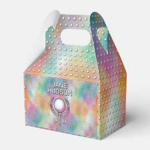 Ballotins Dame golfeuse conception de couleur de monogramme