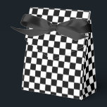Ballotins Damier noir et blanc<br><div class="desc">Ajoutez une touche de plaisir à votre mariage ou à votre fête avec ces boîtes de faveur de damier noir et blanc élégantes !</div>