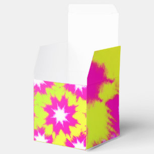 Ballotins Dazzle Rose Moderne Vert Jaune Tie Dye