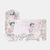 Ballotins de Baby shower rose et vert doux (Déplié)