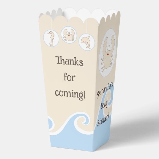 Ballotins de Baby shower Sea Mobile (Recto)